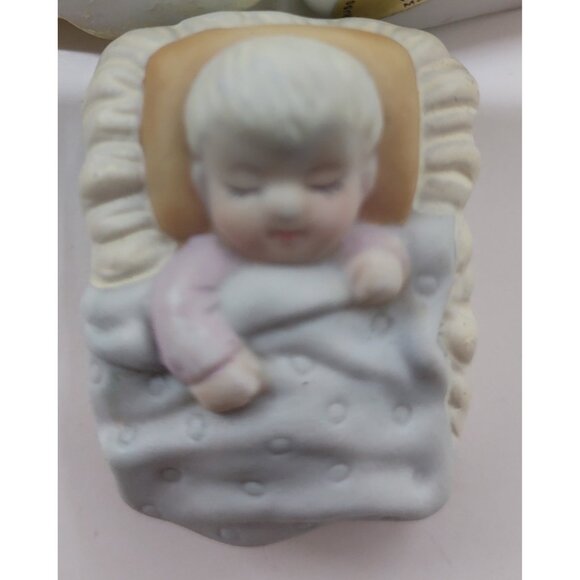 Lot of 9 Russ Berrie Bisque Mini Figurines Vintage Figurine Set Collectible - Picture 14 of 15